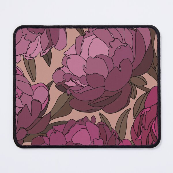 Item preview, The velvet and pink peonies in a lovely pattern on a pale pink background designed and sold by marina63.