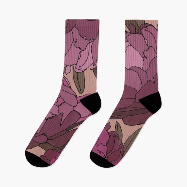 Item preview, The velvet and pink peonies in a lovely pattern on a pale pink background designed and sold by marina63.