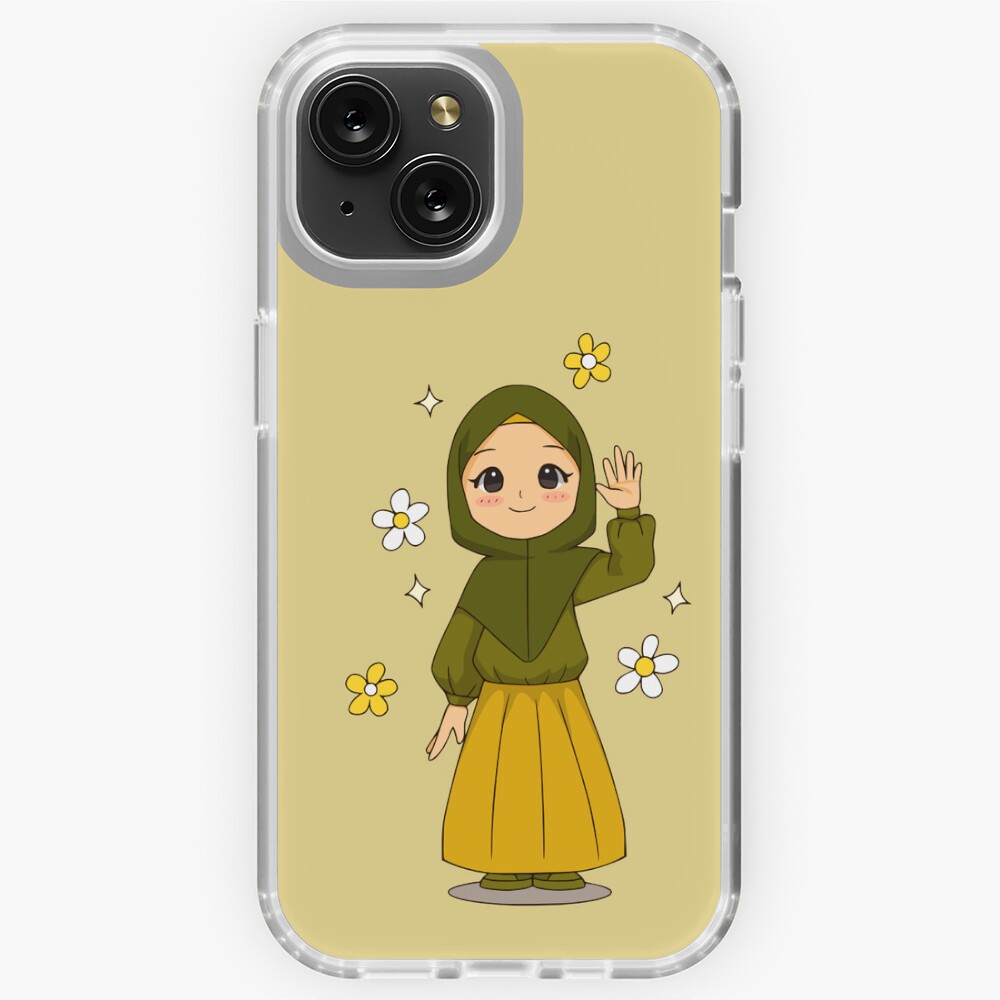 Beautiful Girl in Hijab Cartoon iPad Case & Skin for Sale by