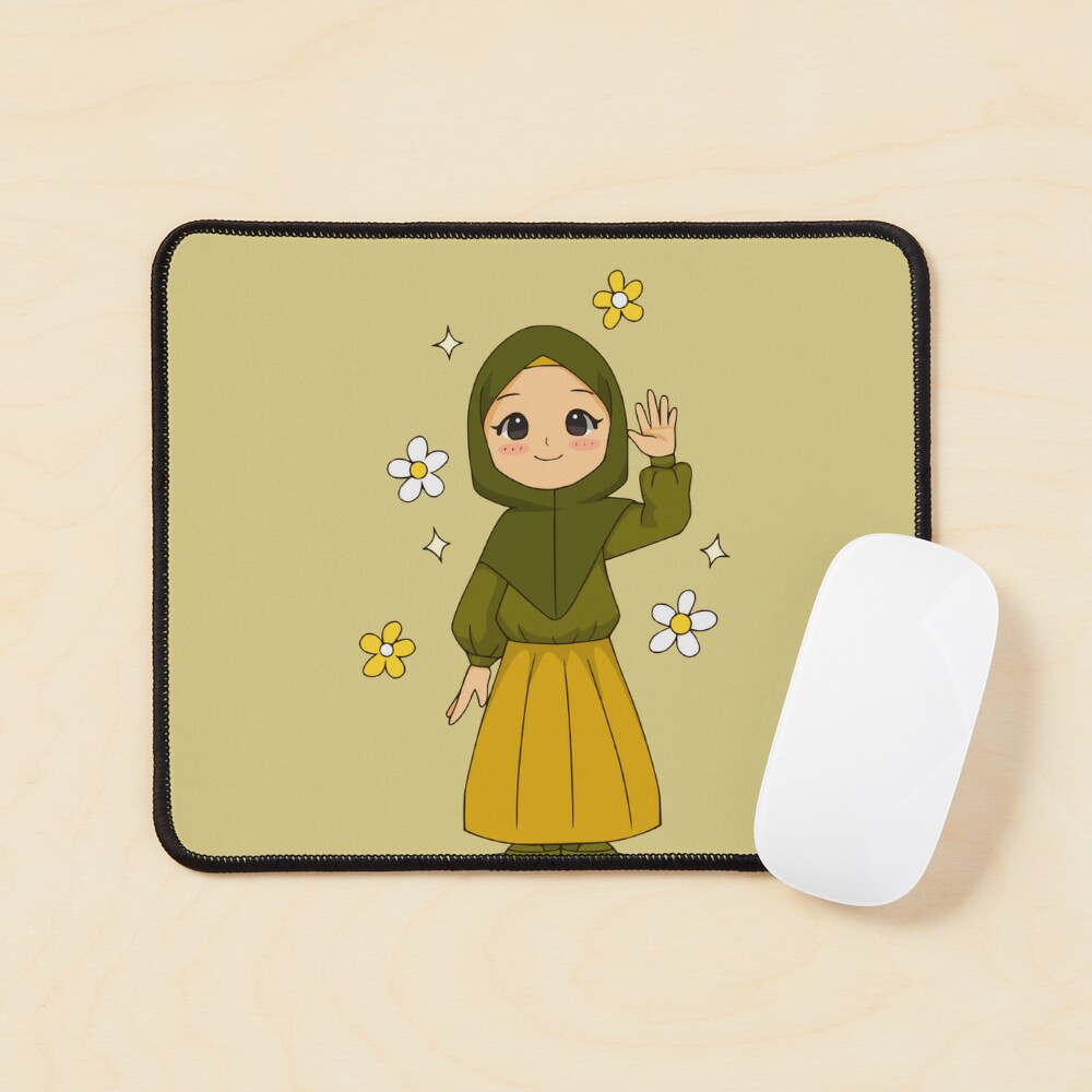 Beautiful Girl in Hijab Cartoon iPad Case & Skin for Sale by MrBadDream