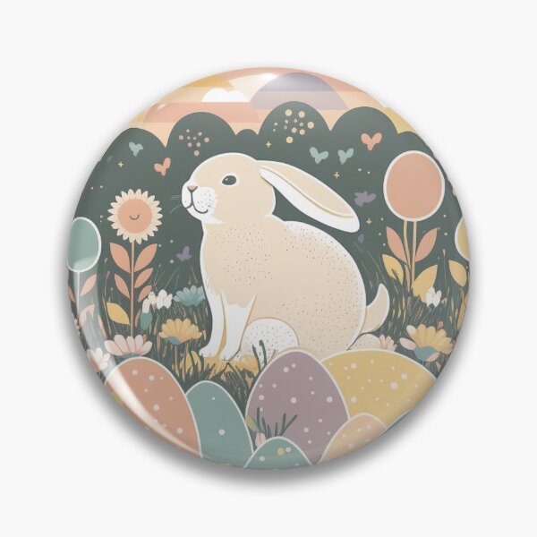 Item preview, Bunny in Field of Eggs designed and sold by Zeng-Graphics.