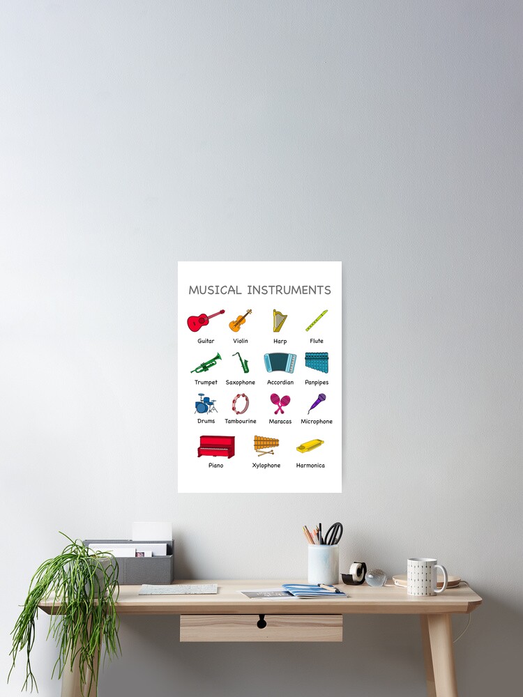 Music Educational - Instruments with Visualisation Poster