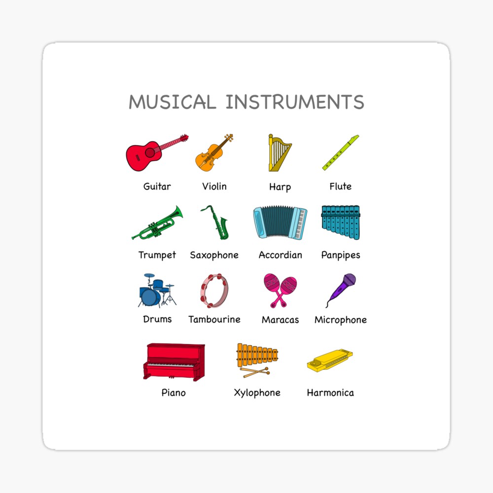 Music Educational - Instruments with Visualisation Poster