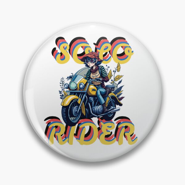 Item preview, Hit the Open Road with Our Solo Rider Cartoon Motorcycle Girl  designed and sold by Digitlartmaster.