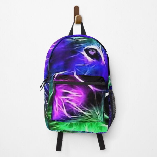 Item preview, Neon Wolf Blue & Green designed and sold by bohemianbrigade.