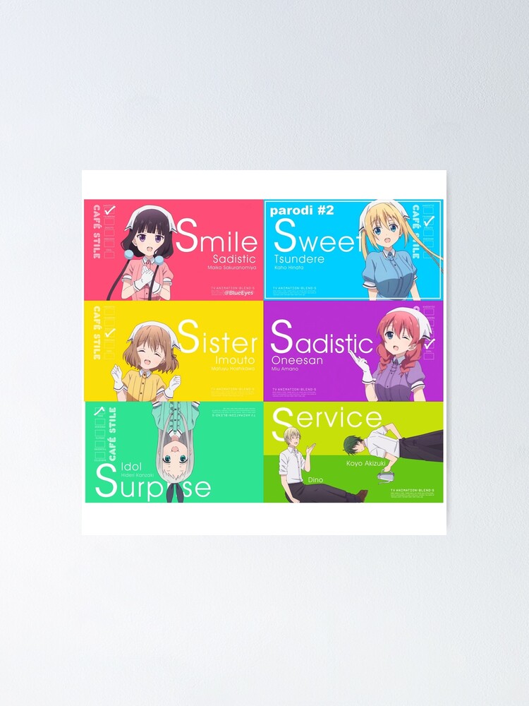 Blend S Intro Poster By Krsteele1 Redbubble