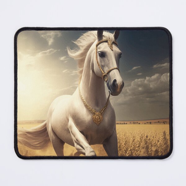 Item preview, Golden horse running in a wheat field designed and sold by Taiana Soares.