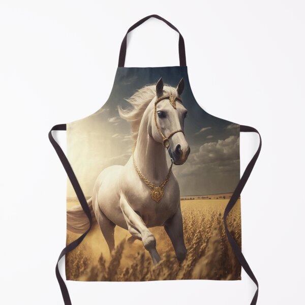Item preview, Golden horse running in a wheat field designed and sold by Taiana Soares.