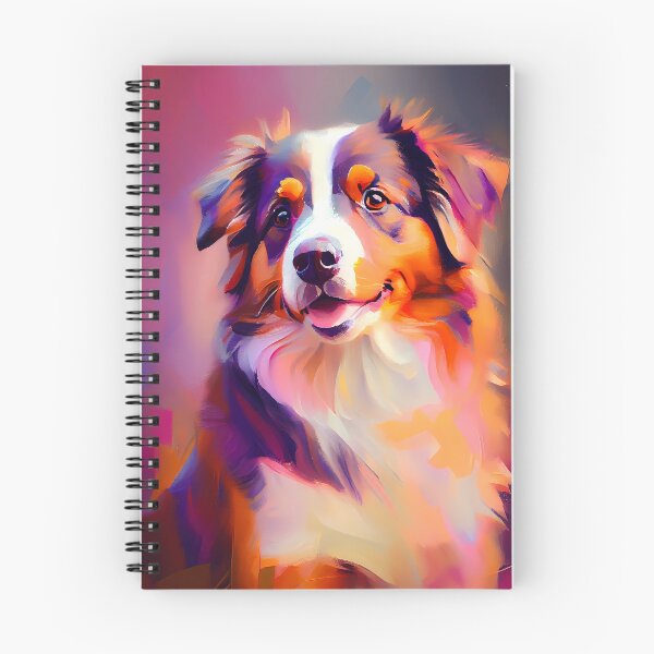Item preview, Australian Shepherd Abstract Portrait designed and sold by triplethedot.