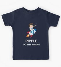 Ripple Münze zum Mond Kinder T-Shirt