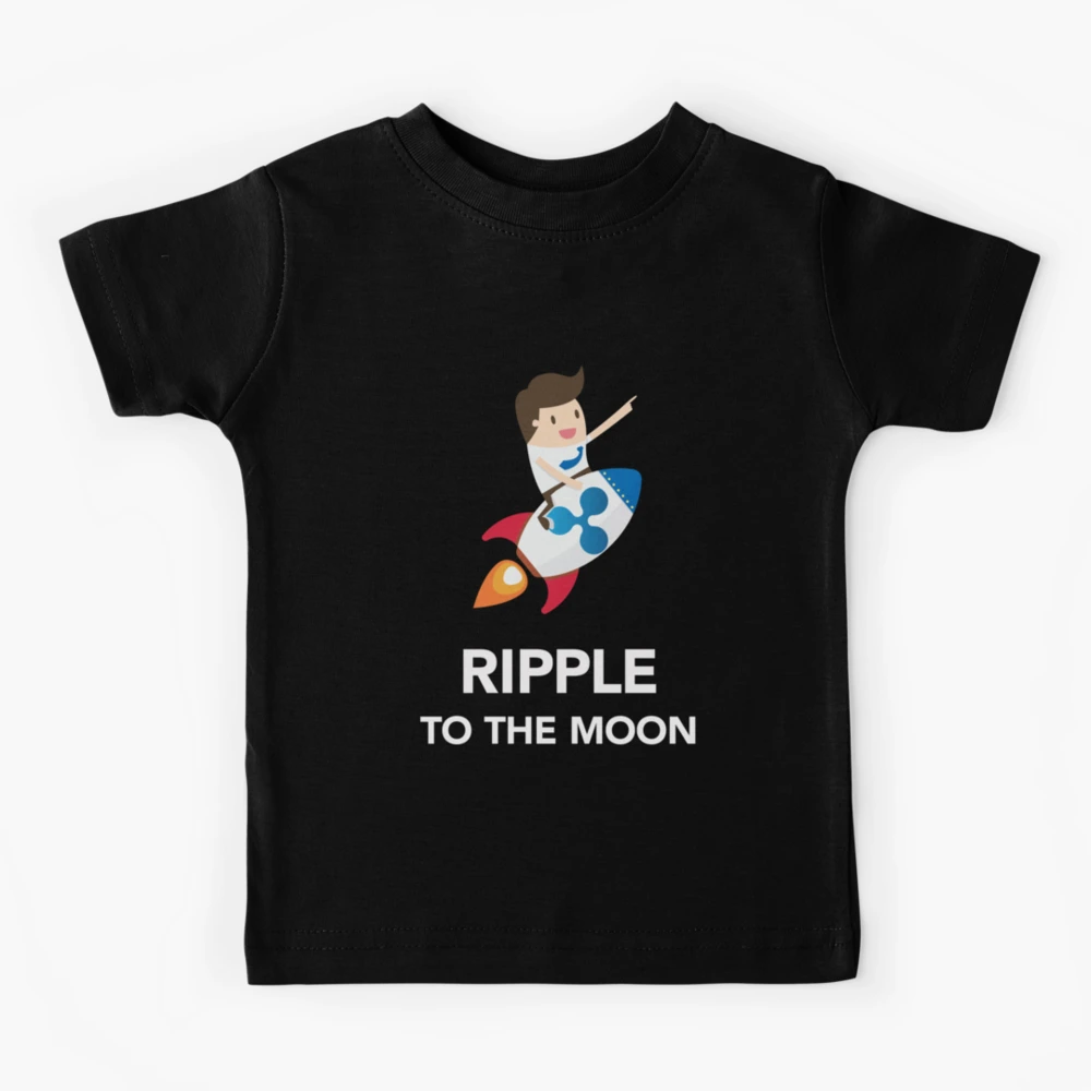 Ripple Coin To The Moon Kids T-Shirt