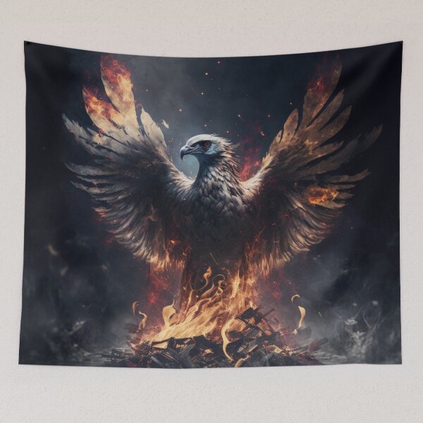 Item preview, Phoenix Rising From The Ashes - Phoenix Bird designed and sold by letsgetinspired.