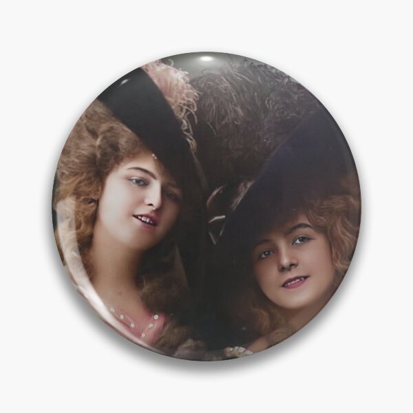 Item preview, Beautiful vintage photograph of two lovely girls in 1906 designed and sold by Photopat.