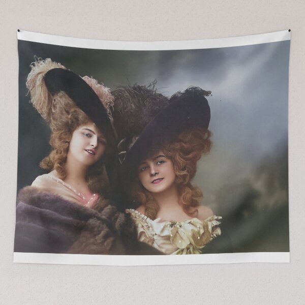 Item preview, Beautiful vintage photograph of two lovely girls in 1906 designed and sold by Photopat.