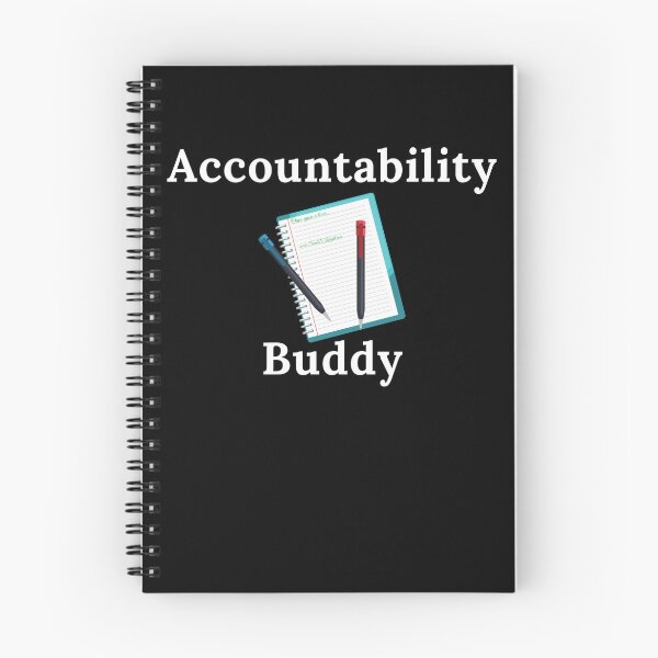 Item preview, Accountability Buddy - White Text designed and sold by TheKnightWriter.