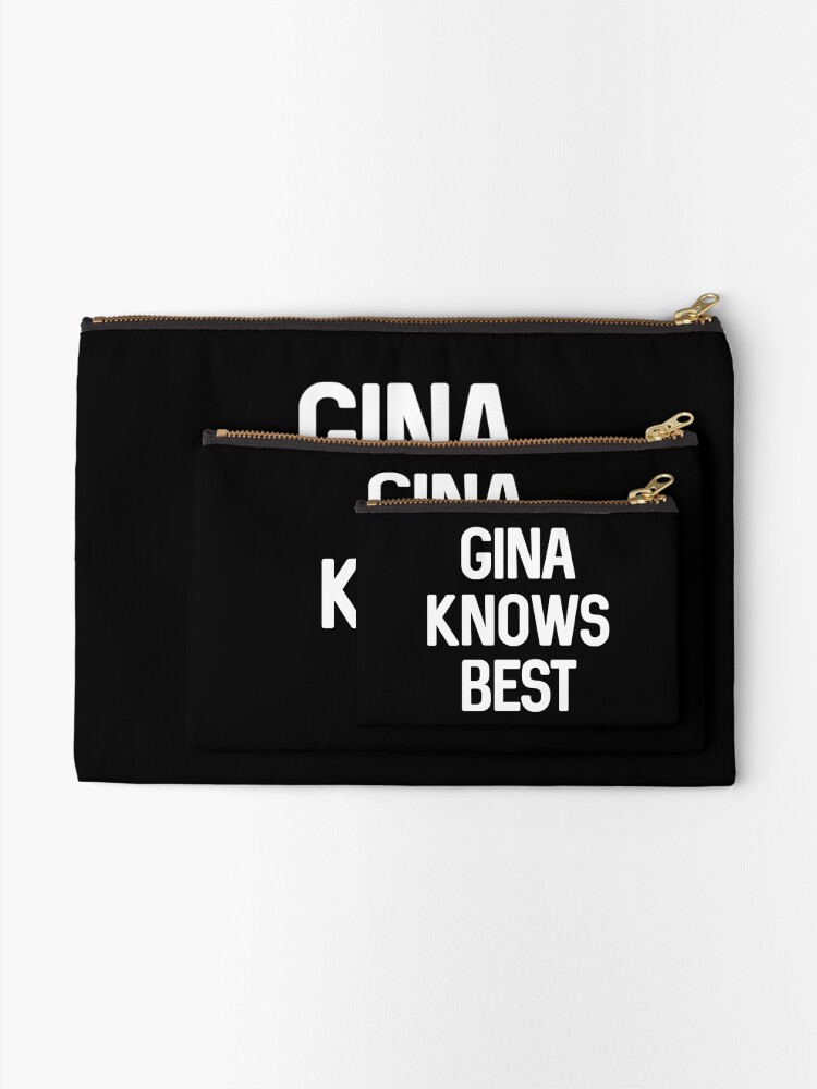 Alternate view of gina knows best Zipper Pouch
