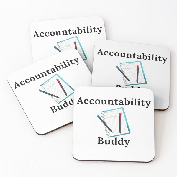 Item preview, Accountability Buddy - Black Text designed and sold by TheKnightWriter.