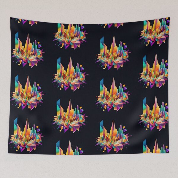 Item preview, Colorful geometric Crystal Tokyo designed and sold by etherElric.
