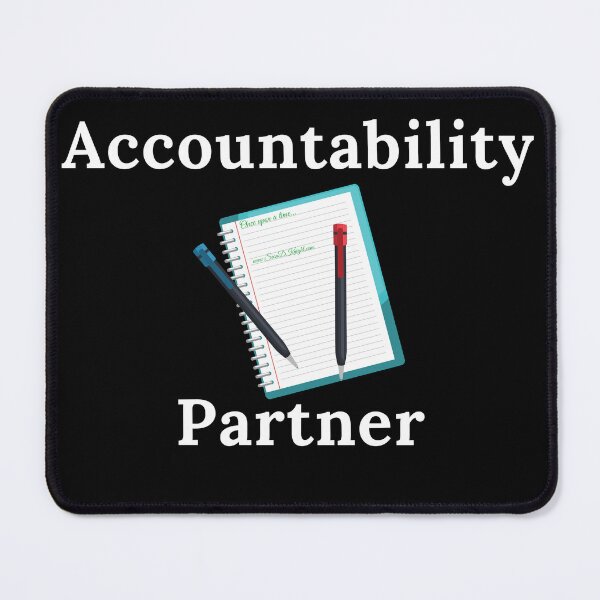 Item preview, Accountability Partner - White Text designed and sold by TheKnightWriter.