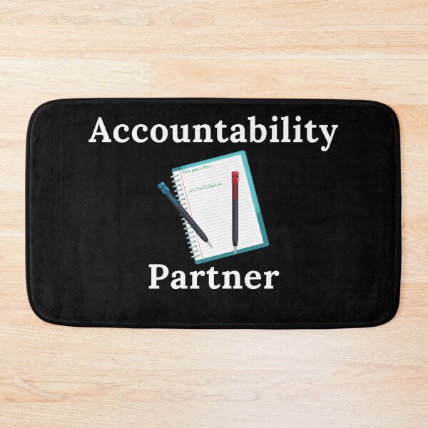 Item preview, Accountability Partner - White Text designed and sold by TheKnightWriter.