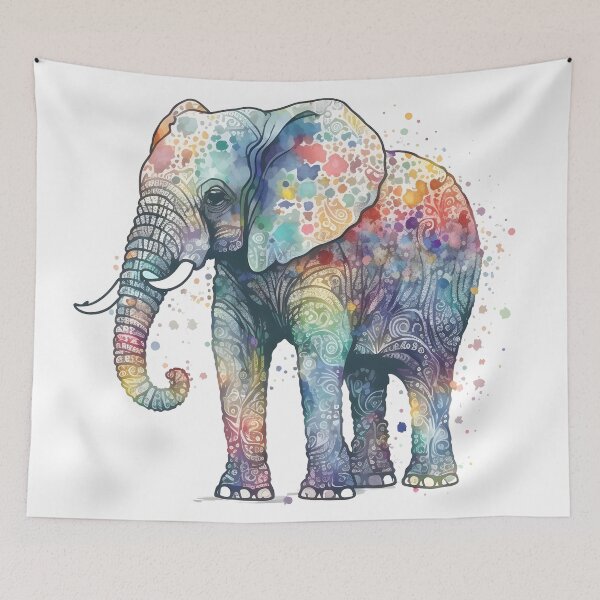 Item preview, The Psychedelic Elephant designed and sold by lkzart.