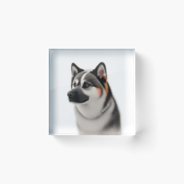 Item preview, Akita dog, charcoal drawing Ai Generated Art  designed and sold by ACC .