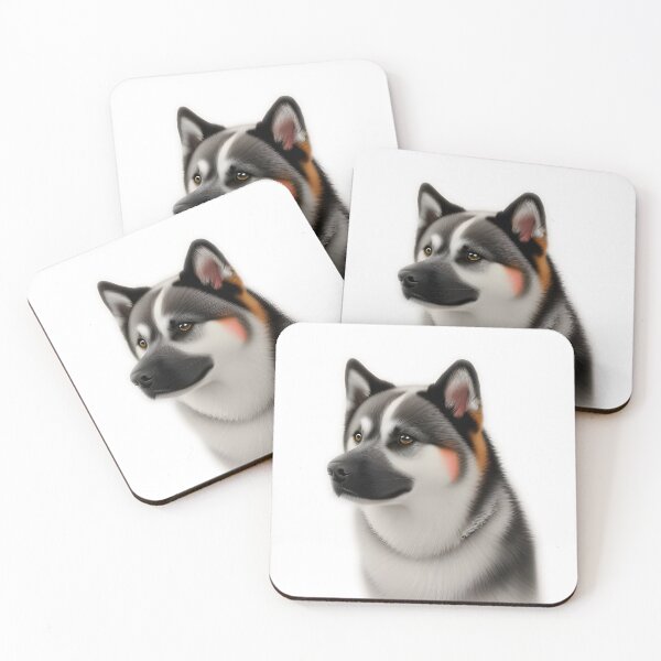 Item preview, Akita dog, charcoal drawing Ai Generated Art  designed and sold by ACC .