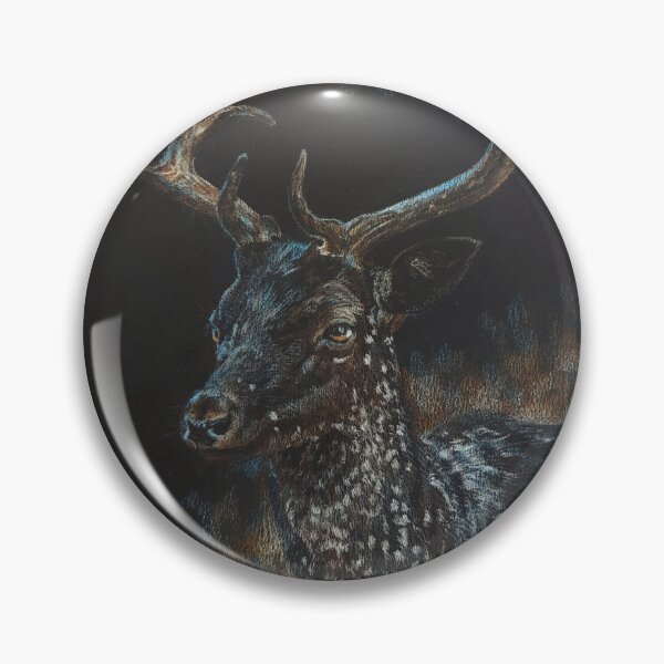 Item preview, Black Fallow Deer Stag with Vitiligo designed and sold by BeckyKidus.