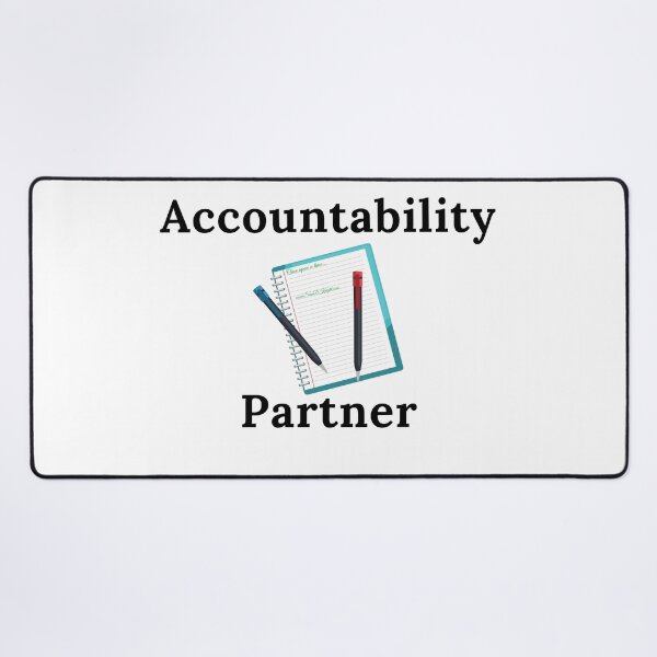 Item preview, Accountability Partner - Black Text designed and sold by TheKnightWriter.