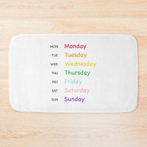 Item preview, Time Educational - Days of the Week designed and sold by Graham Baitson.