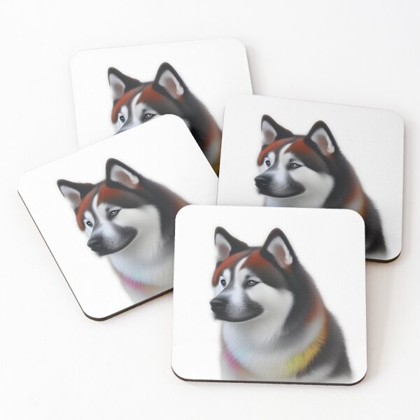 Item preview, Akita dog, charcoal drawing Ai Generated Art  designed and sold by ACC .