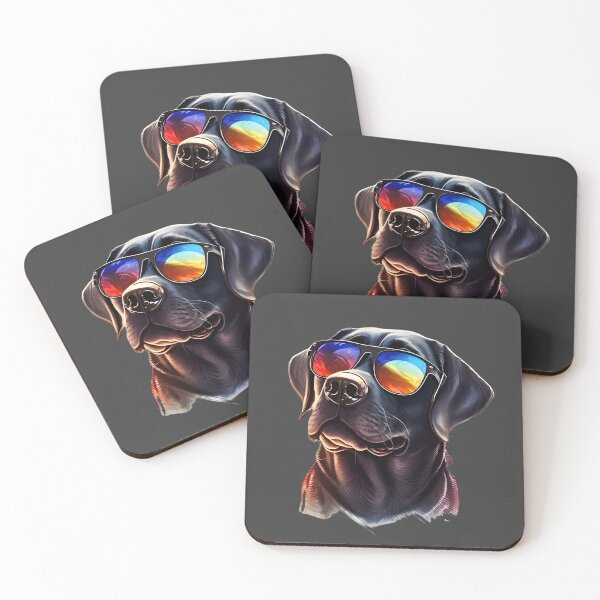 Aperçu de l'œuvre LABRADOR RETRIEVER avec des lunettes de soleil créée et vendue par RAPiD81.