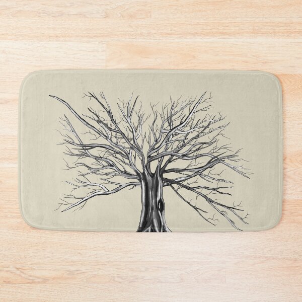Item preview, Black and white tree paint designed and sold by Taidundua.