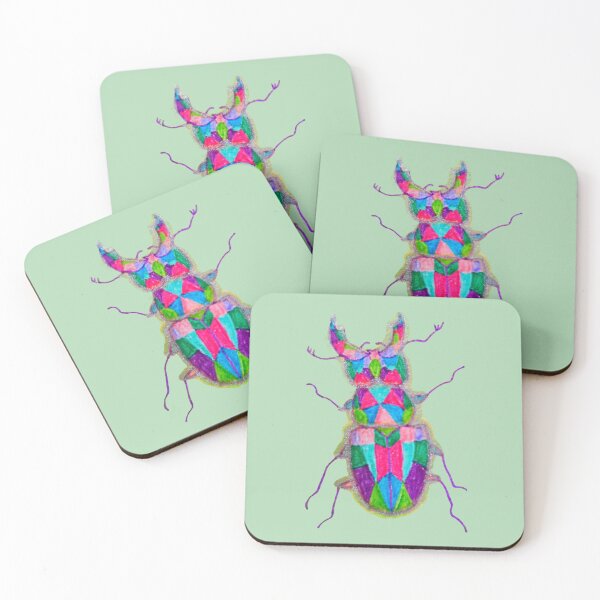 Item preview, Stained Glass Beetle designed and sold by DaughertyDraws.