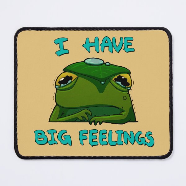 Item preview, I Have Big Feelings Frog designed and sold by DingHuArt.