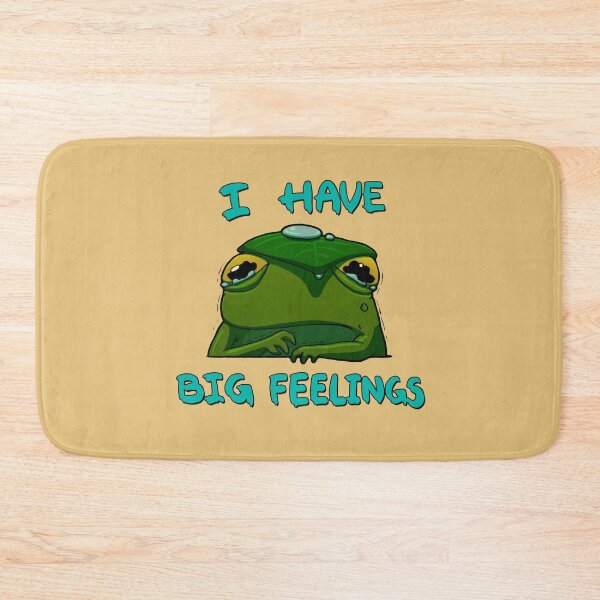 Item preview, I Have Big Feelings Frog designed and sold by DingHuArt.