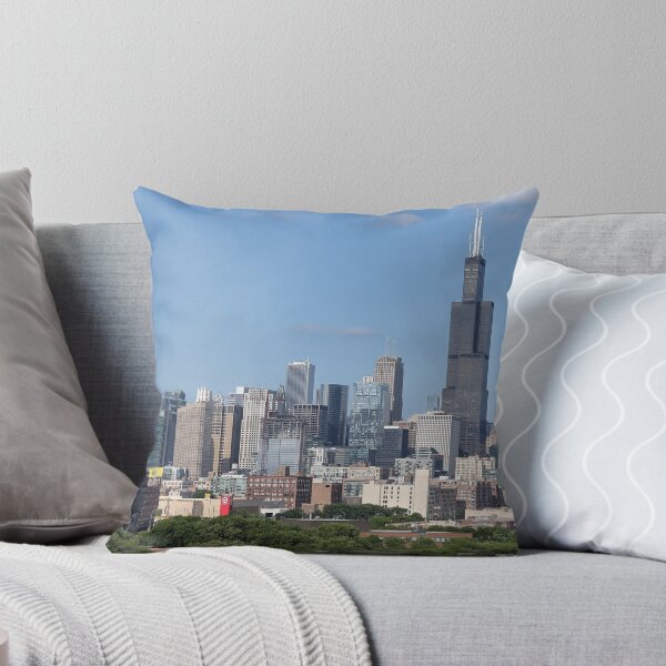 Item preview, Chicago skyline in summer designed and sold by mvpaskvan.