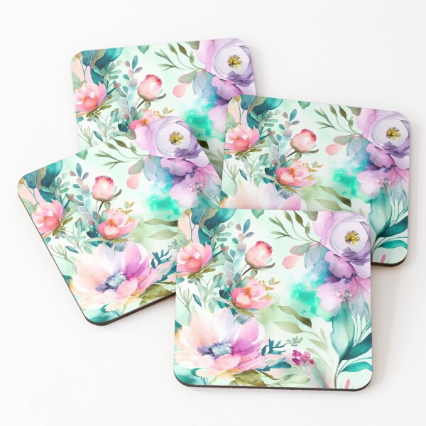 Item preview, watercolor overpainted floral designed and sold by aimamia.
