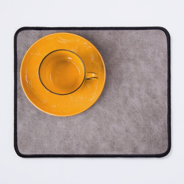 Item preview, Empty orange tableware and dishware settings and serving on the gray background, plate and cup designed and sold by Taidundua.