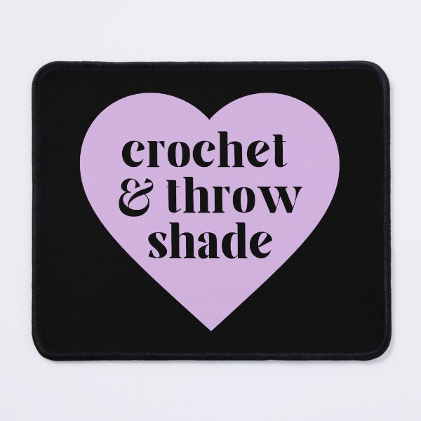 Item preview, crochet & throw shade lilac heart designed and sold by bossbehaviour.