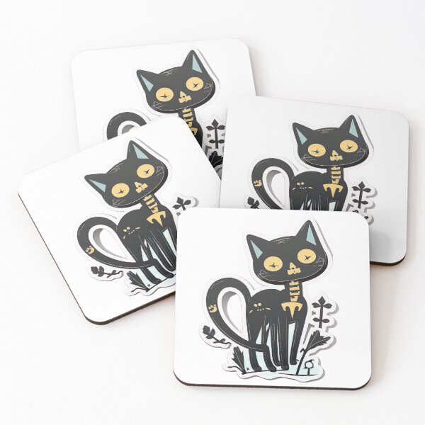 Item preview, Cute abstract black cat designed and sold by DailyDragon.