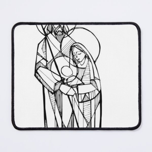 Item preview, Hand drawn illustration of the sacred family stock illustration designed and sold by ULTRAMAX_DESIGN.