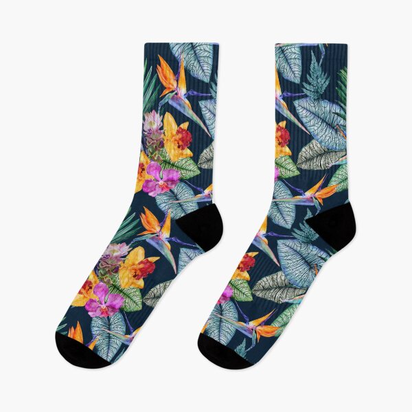 Item preview, Tropical Bird of Paradise And Orchid Garden designed and sold by Sketchbook Designs.