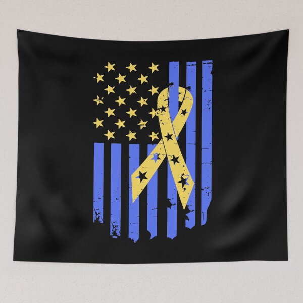 Item preview, Down Syndrome Flag and Ribbon for Trisomy 21 and Down Syndrome Awareness designed and sold by ADownLife.