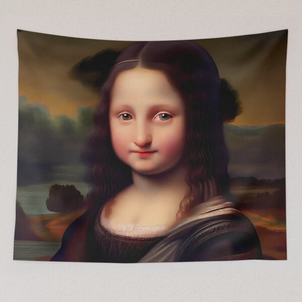 Item preview, Digital Art Illustration of a Child Mona Lisa designed and sold by MTJ-Mushrooms.