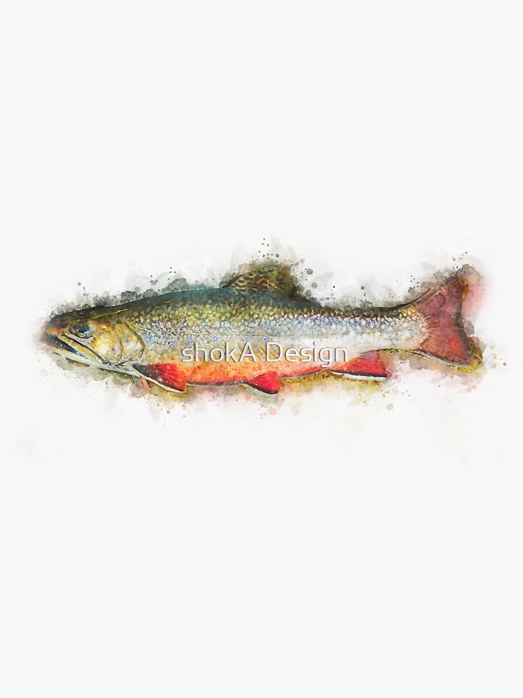 Brook Trout Skin Fly Fishing Desk Mat by letourneau41