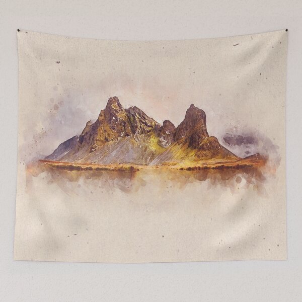 Item preview, mountain watercolor painting designed and sold by shokA Design.