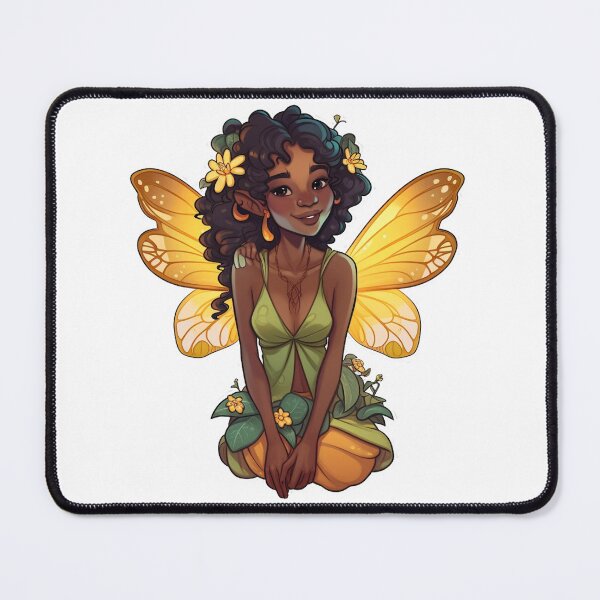 Item preview, Lovely Gold Wings Fairy designed and sold by TinderboxWP.