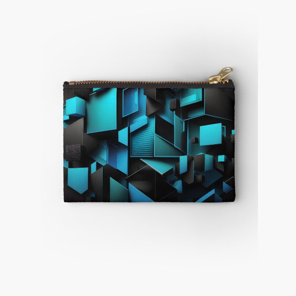Item preview, Fondo techno geométrico suave negro y azul designed and sold by RAPiD81.
