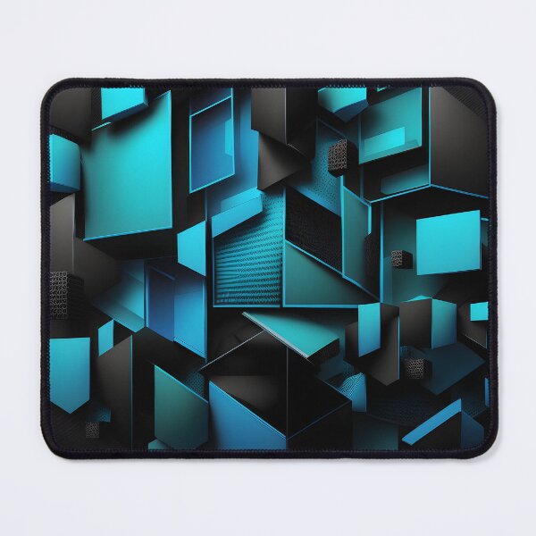 Item preview, Fondo techno geométrico suave negro y azul designed and sold by RAPiD81.